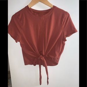 lululemon short sleeve tied top